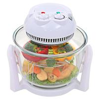 VidaXL Halogeen heteluchtoven met uitbreidingsring 800 w 10 l - thumbnail