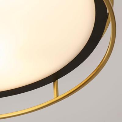 Searchlight Design plafondlampPheonix Ø 40cm zwart met goud - 62013-3PB