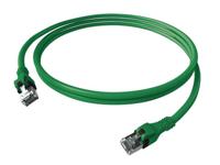 EasyLan DualBoot PushPull IP20 patchkabel, Cat.6A (Klasse EA), S/FTP, groen, 1 m - thumbnail
