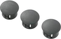 TRU COMPONENTS TC-HPR-22203 Blindstop Montagegat: 22.2 mm Plaatdikte (max.): 1.6 mm Polyamide Zwart 100 stuk(s) - thumbnail