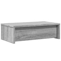 Monitorstandaard met lades 50x27x15 cm hout grijs sonoma eiken - thumbnail