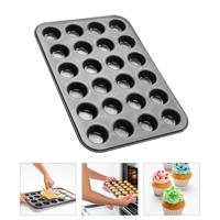 Zenker mini muffinbakvorm 24 stuks black metallic - thumbnail
