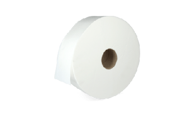 Toiletpapier Maxi Jumbo 2-laags cellulose 350 meter hoogwit Toiletpapier Maxi Jumbo 2-laags cellulose 350 meter hoogwit
