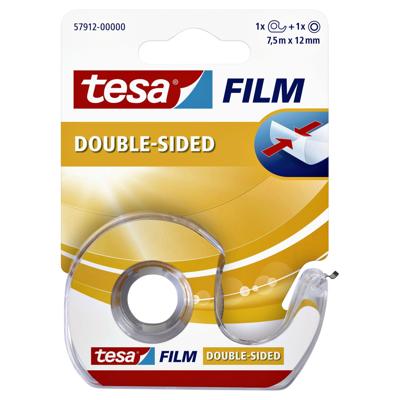 Tape tesafilm dubbelz 12mmx7.5m tr met dispenser | 10 stuks