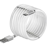 Renkforce USB-kabel USB 2.0 USB-A stekker, USB-C stekker 2.00 m Wit Vergulde steekcontacten TO-6895311 - thumbnail