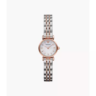 Emporio Armani dames tweekleurig parelmoer armbandhorloge AR1764