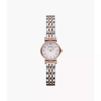 Emporio Armani dames tweekleurig parelmoer armbandhorloge AR1764 - thumbnail