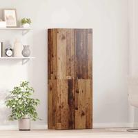 Kantoorkast met plank Oudhout 70 x 32 x 77.5 cm Bewerkt hout - thumbnail