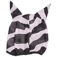 Bucas Buzzoff Zebra vliegenmasker zwart/wit maat:m - thumbnail