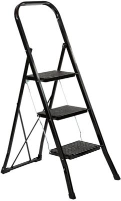 Escalo trapladder Color Step, 3 treden, zwart