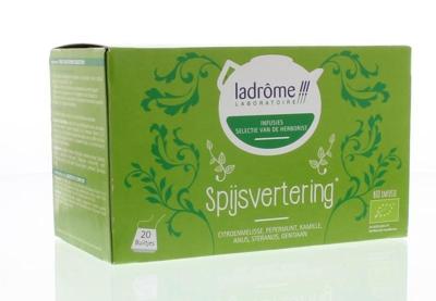 Ladrome Spijsvertering kruidenthee 1.5 gram bio 20 Zakjes Ladrome Spijsvertering kruidenthee 1.5 gram bio 20 Zakjes