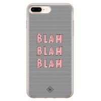 iPhone 8 Plus/7 Plus siliconen telefoonhoesje - Blah blah blah - thumbnail