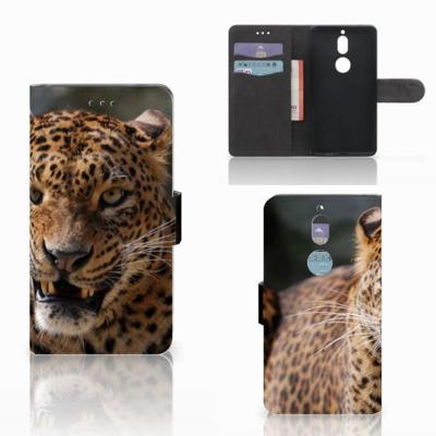Nokia 7 | Telefoonhoesje | Met pasjeshouder | Luipaard