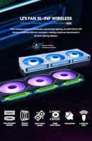 Lian Li UNI FAN SL-INF 120 Wireless , 3-pack, Black, ARGB Reverse Blade PWM - thumbnail