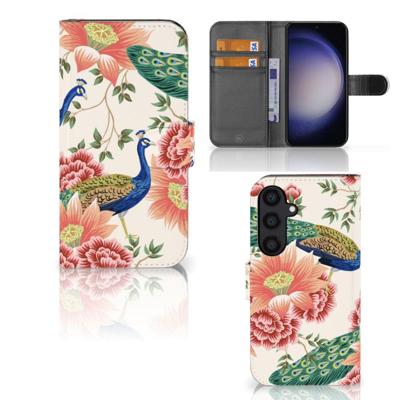 Telefoonhoesje | Met pasjeshouder | voor Samsung Galaxy S24 Pink Peacock
