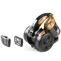 Zakloze cilinderstofzuiger - DOMO - DO7297S - 700 W - 2,5 L - 79 dB - Zwart / Goud - thumbnail