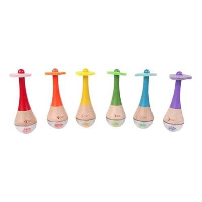 Classic World houten regenboog maracas