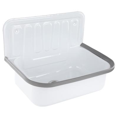 Uitstortgootsteen Differnz 50x33 cm met Afvoerstop Wit Differnz Uitstortgootsteen Differnz 50x33 cm met Afvoerstop Wit Differnz