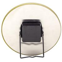 NeXtime ne-5222zw tafelklok marble table dia 20cm glas zwart - thumbnail