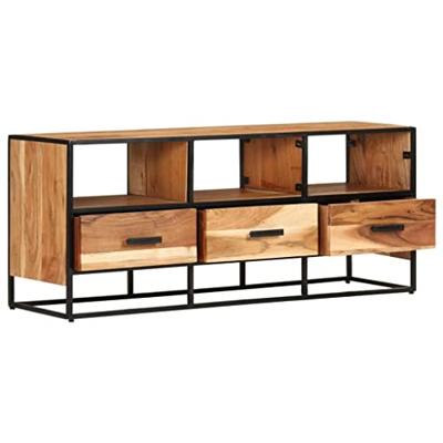 Tv-meubel 110x30x45 cm massief acaciahout