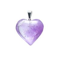 Edelsteen Hanger Amethist Hart (2 - 3 cm) - thumbnail