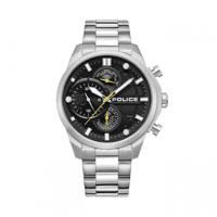 Police PEWGK0039204 Zwart Zilverkleurig Heren horloge - thumbnail