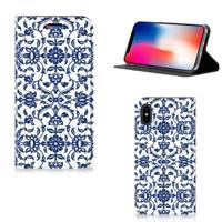Apple iPhone X | Xs Smart Cover Flower Blue - thumbnail