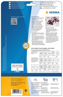 Veiligheidsetiket HERMA 4233 63.57x29.6mm wit 675 etiketten