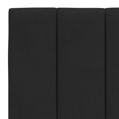 Bed met matras fluweel zwart 120x200 cm - thumbnail