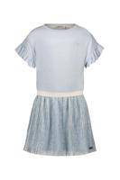 Like Flo zomer jurk meisjes - ice blauw - glitter, mesh - Maud - thumbnail