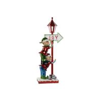 Kerstversiering Home ESPRIT Multicolour Elf 35 x 28,5 x 81 cm - thumbnail