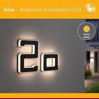 Paulmann 94650 Solar Hausnummer a Huisnummerlamp op zonne-energie Energielabel: G (A - G) Warmwit Zwart - thumbnail