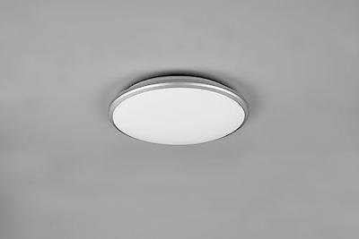Trio Zwarte led plafonnièreMeta met hout - R67191132