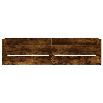 Bedframe met lades gerookt eikenkleurig 90x200 cm