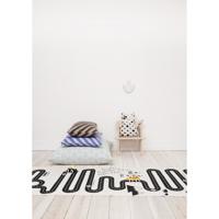 OYOY Mini Adventure Rug - lange speelmat voor de kinderkamer met straat - kindertapijt voor jongens en meisjes - lengte 180 cm I katoen - thumbnail