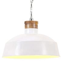 VidaXL Hanglamp industrieel e27 58 cm wit - thumbnail