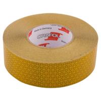 Reflecterende tape 50 mtr geel - thumbnail