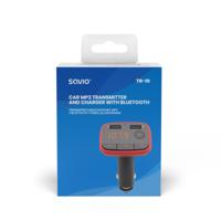 Savio Bluetooth FM-zender TR-10 FM 87,6 - 107,9 MHz Zwart - thumbnail
