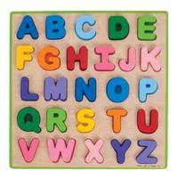 Bigjigs houten alfabet puzzel, 26st. - thumbnail