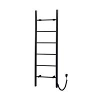 Elektrische Handdoekradiator Sapho Karbo 50x160 cm Zwart - thumbnail