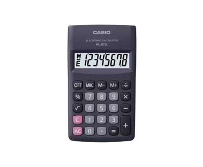CASIO HL-815L-BK BOX zakrekenmachine, 8-cijferig, 69,5x118mm, zwart