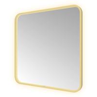 Spiegel Hotbath &MORE 80x60 cm LED-Verlichting Spiegelverwarming Vierkant Geborsteld Messing PVD - thumbnail