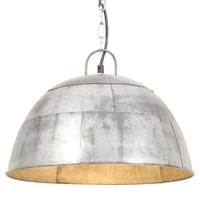 Hanglamp industrieel vintage rond 25 W E27 41 cm zilverkleurig - thumbnail