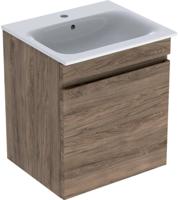 Geberit Renova Plan Wastafel Met Onderkast 60x48x62,2 cm Noten Hickory - thumbnail
