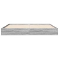 Bedframe bewerkt hout grijs sonoma eikenkleurig 140x200 cm - thumbnail