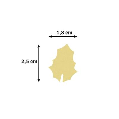 Vaessen Creative • figuurpons hulstblad medium 1,9x2,4cm