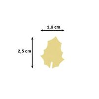 Vaessen Creative • figuurpons hulstblad medium 1,9x2,4cm - thumbnail