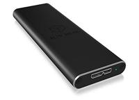 ICY BOX IB-183M2, Ext.-Gehäuse, 1x M.2 SATA SSD zu USB 3.0 Host, Aluminium, schwarz M.2 SSD-behuizing USB-A 3.0 5 GBit/s M.2 SATA 2230, 2242, 2260, 2280 60083 - thumbnail