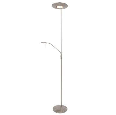 Steinhauer Vloerlamp met leeslampjeZodiac 2-lichts metaalgrijs - 7972ST