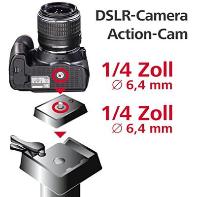 Hama Snelkoppelingsplaat voor Star 55-64, Gamma 153, Action 165 Camera accessoire - thumbnail